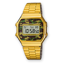 CASIO Uhr aus der Retro und Camouflage Kollektion